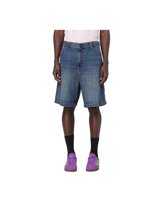 Carhartt Blaue Denim-Shorts Für Männer in Blue für Herren