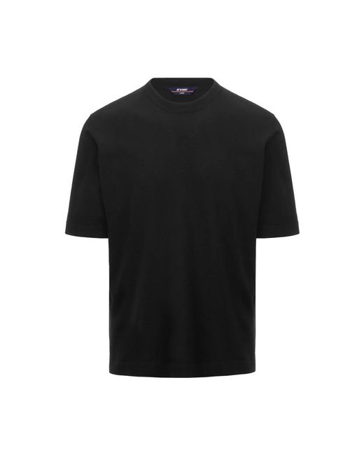 K-Way Black T-Shirts for men