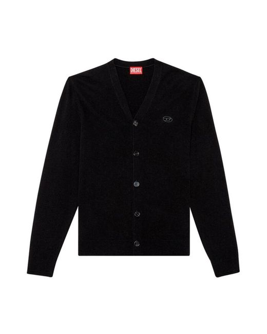DIESEL Truien & Vesten ,Zwart ,K Zannis Maglia Cardigan in het Black voor heren