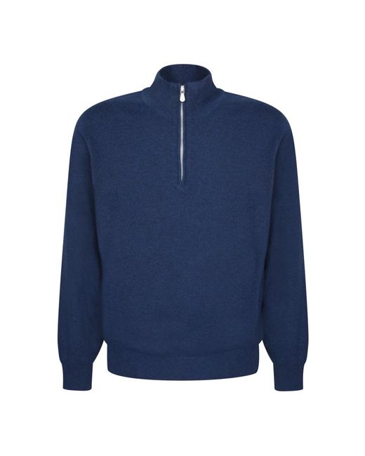 Turtlenecks di Brunello Cucinelli in Blue da Uomo