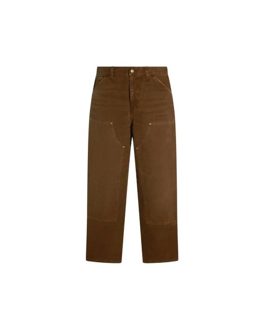 Carhartt Brown Straight Fit Jeans for men