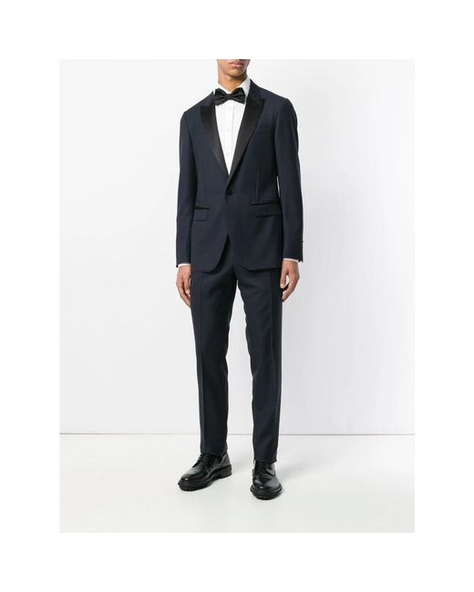 Lanvin Blue Single Breasted Suits for men