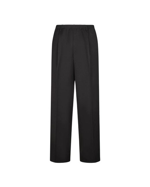 Cellar Door Black Straight Trousers for men