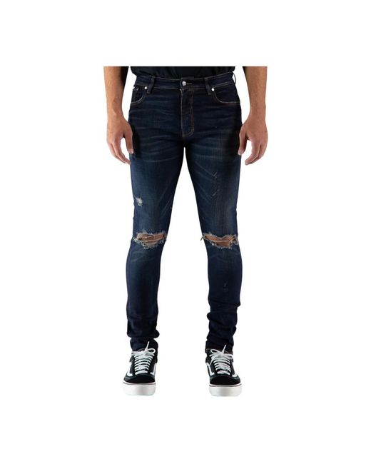 Represent Blue Slim-Fit Jeans for men