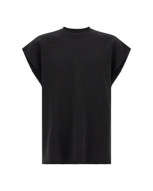Thom Krom Black Sleeveless Tops for men
