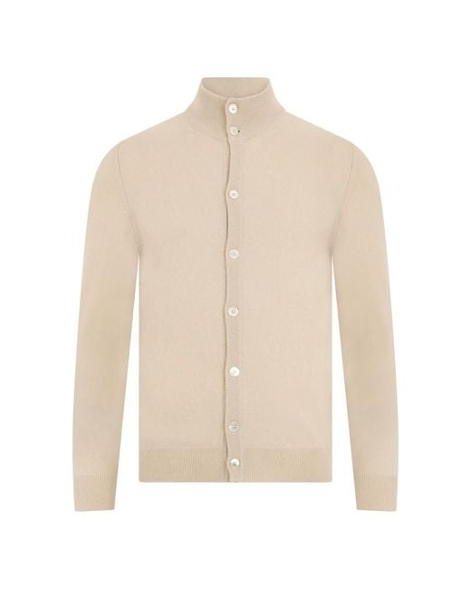 Fedeli Elegante Cardigan in het White voor heren