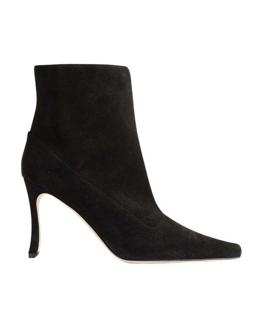 Manolo Blahnik Black Heeled Boots