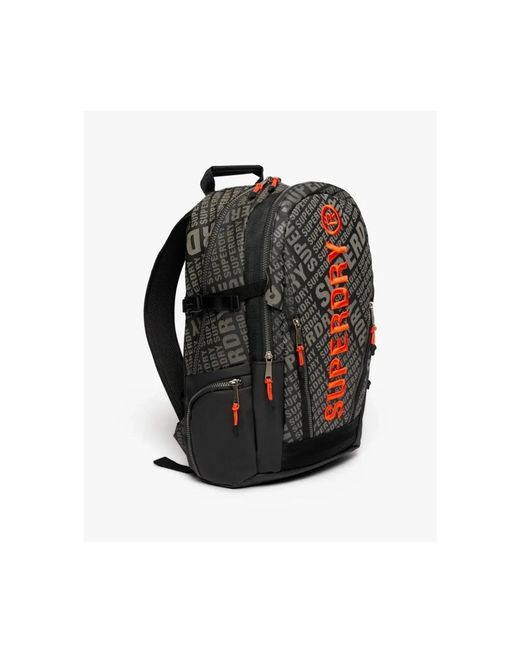 Superdry Black Tarp Aop Rucksack