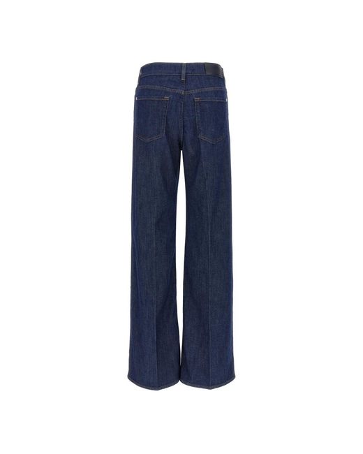 7 For All Mankind Marie Wide Leg Thunder Storm, zwart, 29W