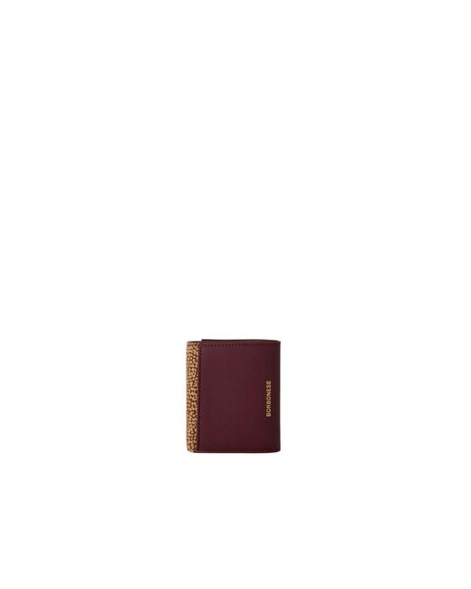 Borbonese Mini Portemonnee Met Flap in het Brown