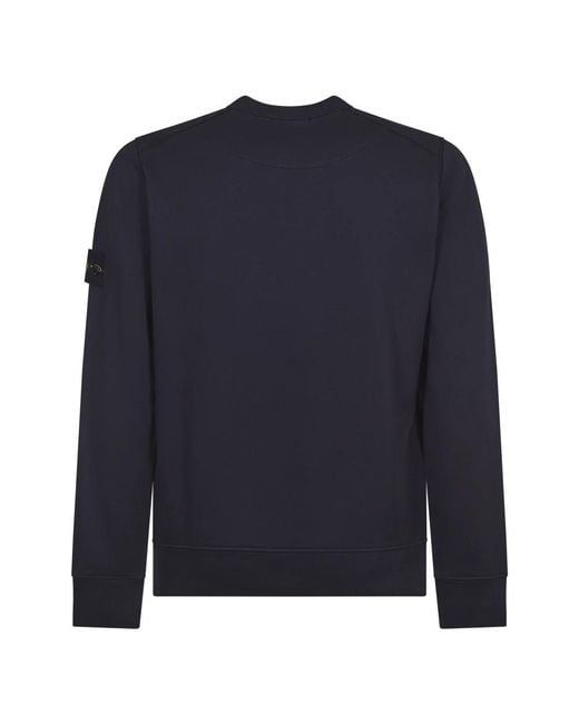 Round-Neck Knitwear Stone Island de hombre de color Blue