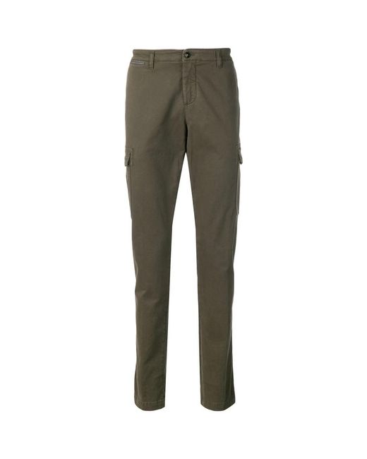 Eleventy Green Slim-Fit Trousers for men