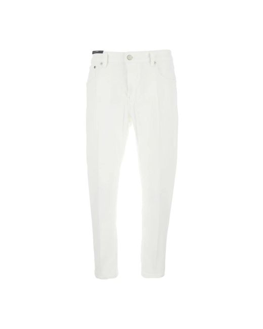 Slim-Fit Jeans di PT Torino in White da Uomo