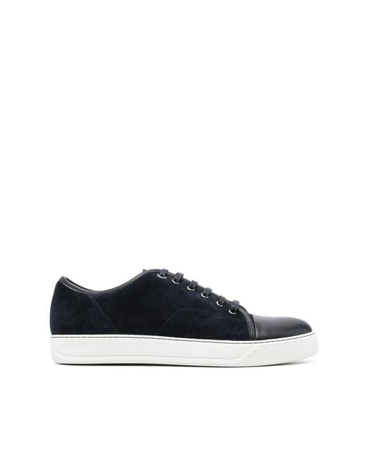 Lanvin Sneakers Dbb1 Aus Veloursleder Mit Leder in Blue für Herren