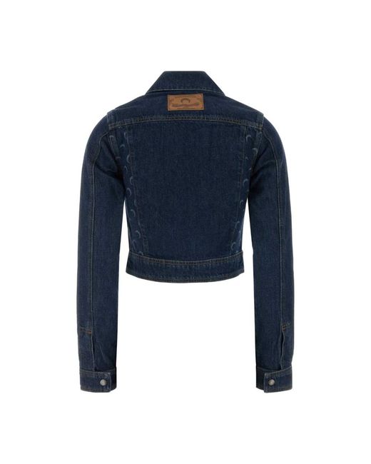 MARINE SERRE Blue Denim Jackets