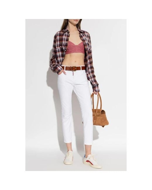 DSquared² Teddy Jeans in het White