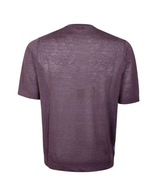 Ballantyne Purple Round-Neck Knitwear for men