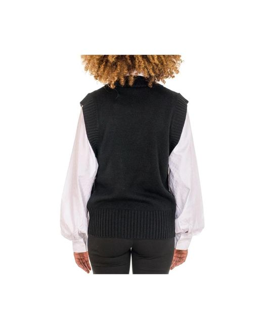Knitwear > sleeveless knitwear Karl Lagerfeld en coloris Black