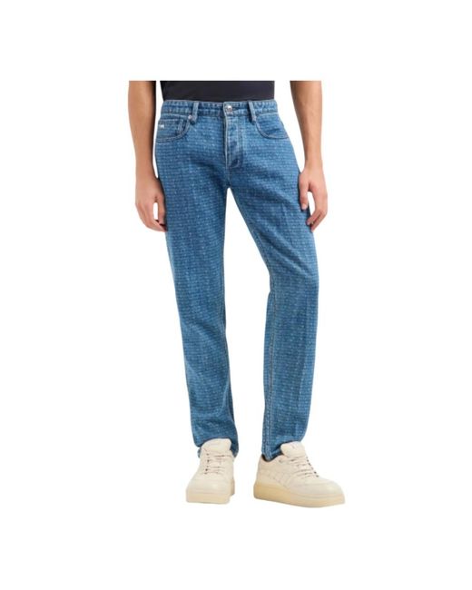 Emporio Armani Blue Slim Fit Jeans for men