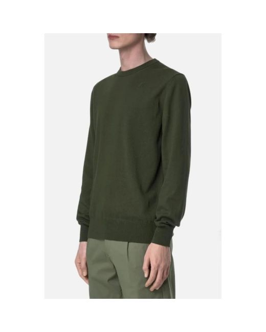 K-Way Green Round-Neck Knitwear