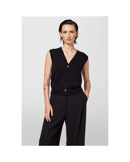 Vests Alpha Studio de color Black