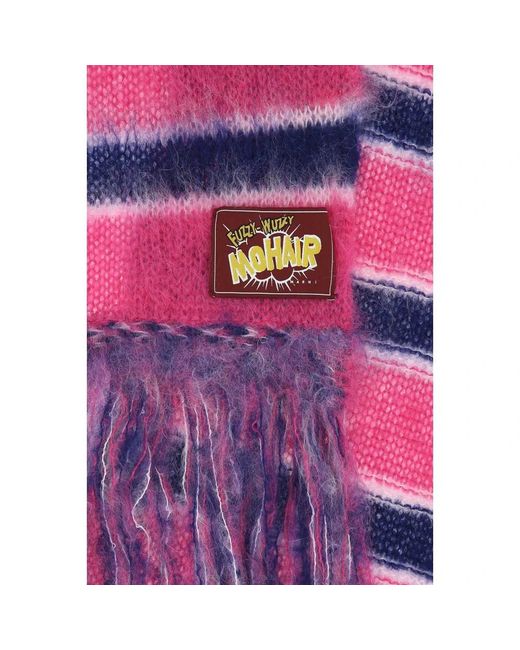 Marni Purple Winter Scarves for men