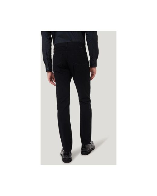 Pierre Cardin Futureflex tapered 5-pocket hose in Black für Herren