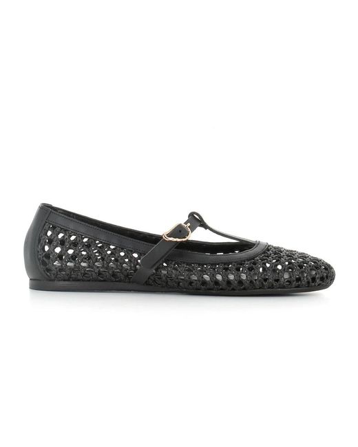 Ancient Greek Sandals Black Ballerina Shoes
