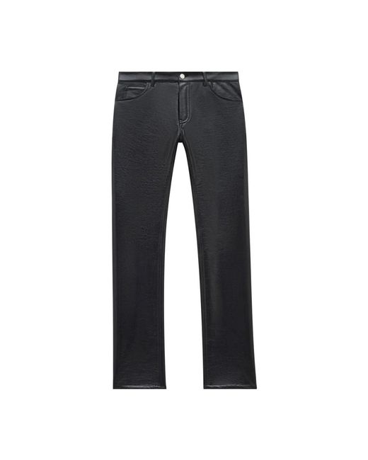 Courreges Blue Straight Trousers for men