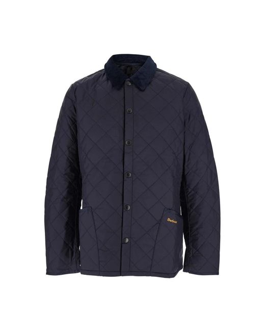 Barbour Jassen ,Blauw ,Gewatteerde Buitenkleding Jas Voor Heritage Stijl in het Blue voor heren
