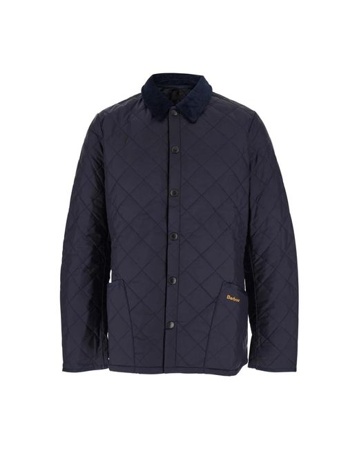 Barbour Jassen ,Blauw ,Gewatteerde Buitenkleding Jas Voor Heritage Stijl in het Blue voor heren