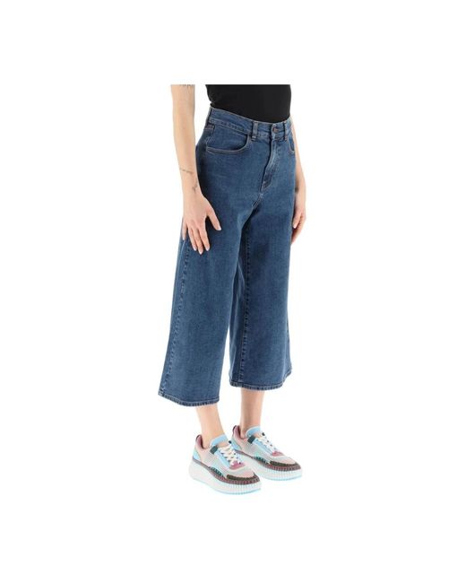 Jeans > cropped jeans See By Chloé en coloris Blue