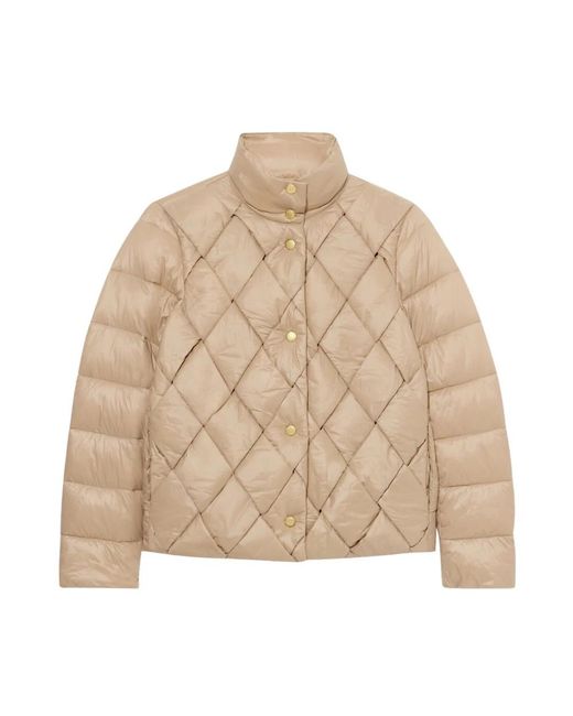 Brooks Brothers Jassen ,Nylon 3D Gewatteerde Jas in het Natural