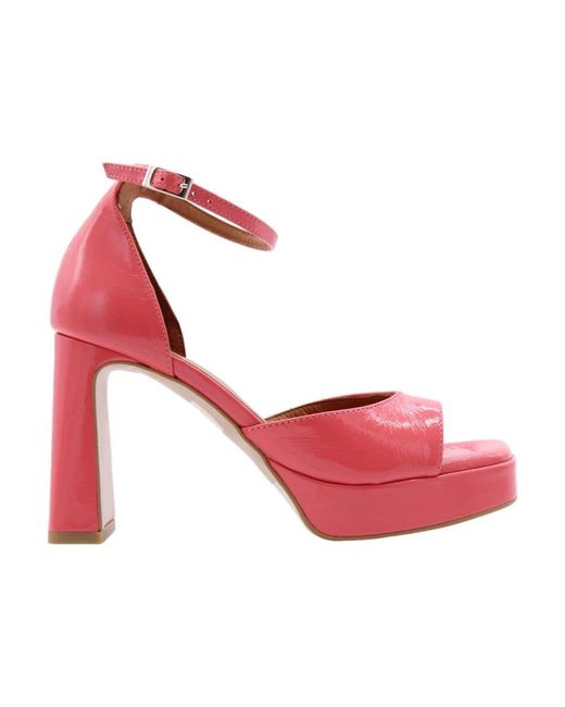 Angel Alarcon Pink High Heel Sandals