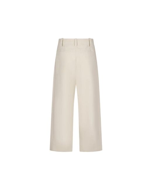Jacquemus White Wide Trousers for men