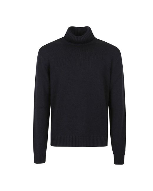Zanone Blue Turtlenecks for men