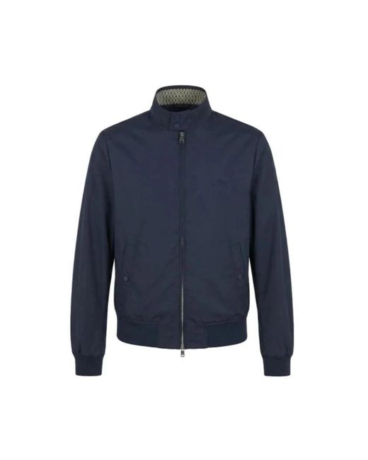 Harmont & Blaine Blue Bomber Jackets for men