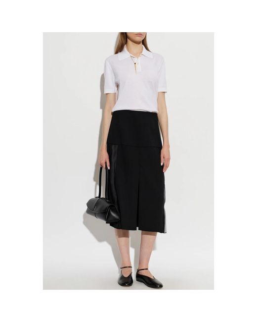 Jil Sander Slit Skirt in het Black