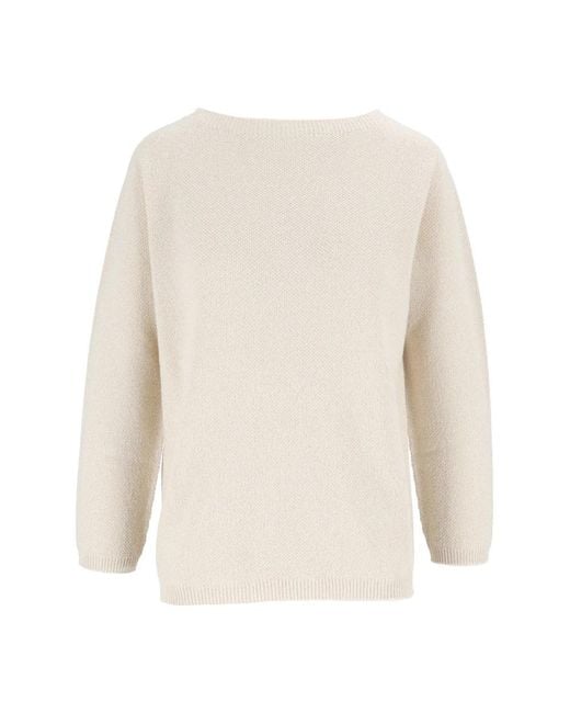 Fabiana Filippi White Round-Neck Knitwear
