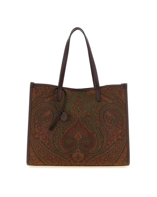 Etro Brown Shopping Bags