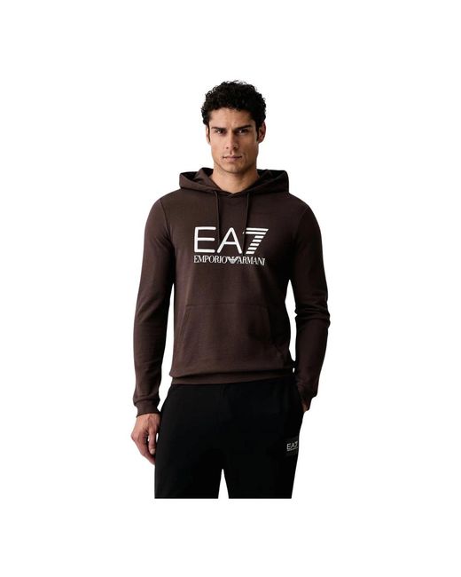 EA7 Kapuzenpullover in Black für Herren