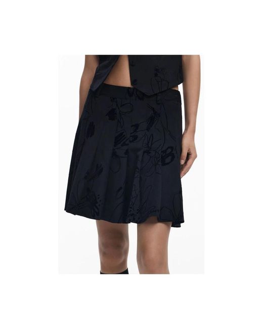 Desigual Blue Short Skirts