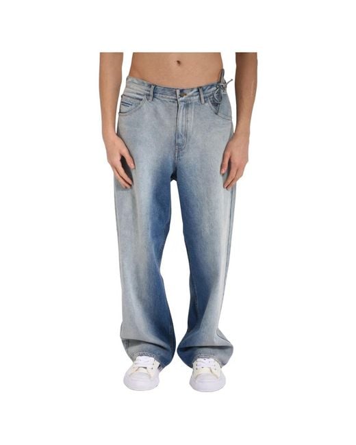New Amsterdam Surf Association Blue Loose Fit Jeans for men