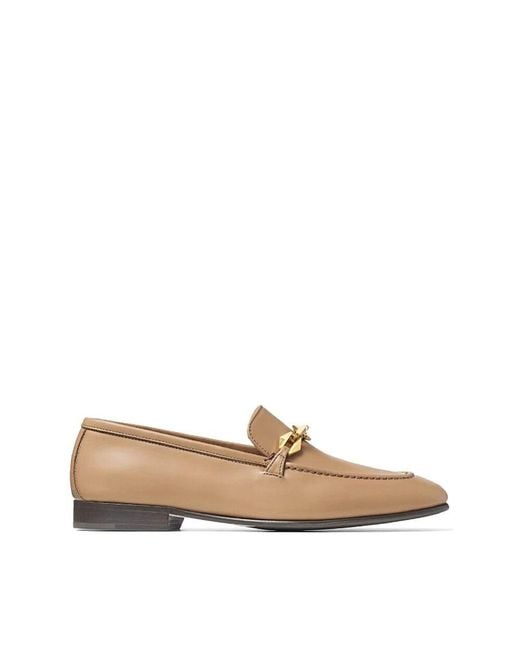 Jimmy Choo Natural Loafers