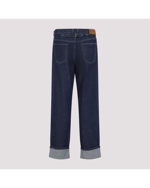Marni Blue Straight Jeans for men