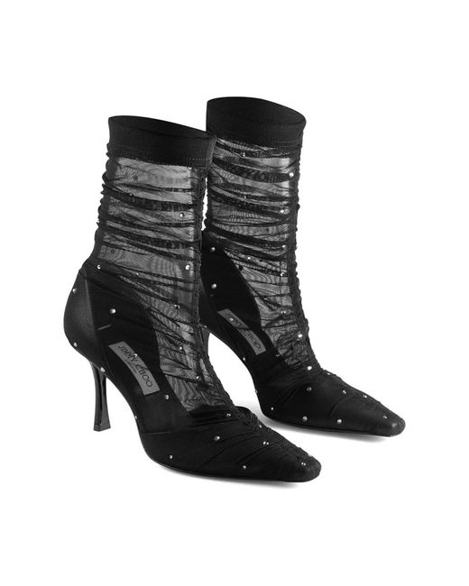 Jimmy Choo Black Lotta Ankle Boot 85