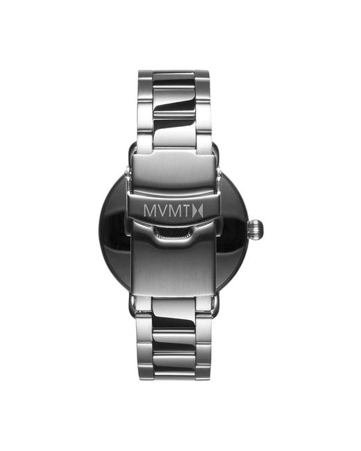 MVMT Accessoires ,Grijs ,Roestvrijstalen Horloge in het Metallic