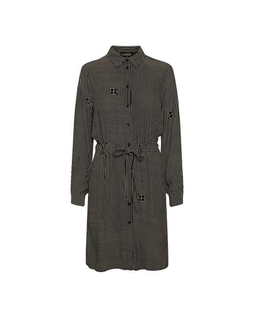 Soaked In Luxury Gray Shirt Dresses