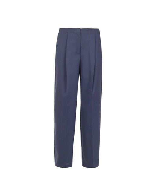 8pm Blue Straight Trousers