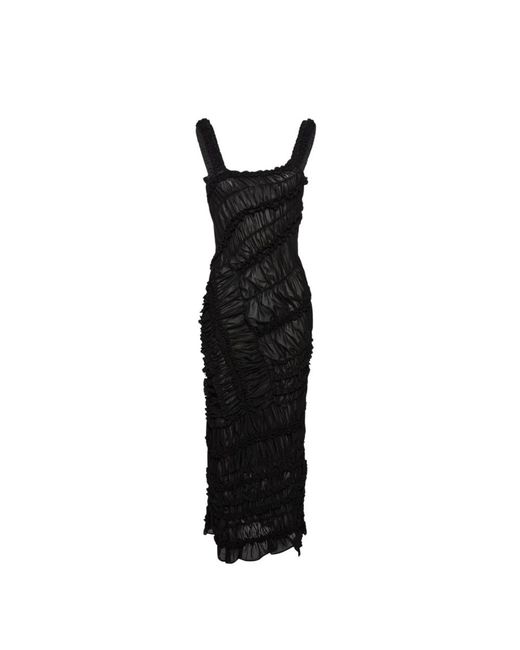 Magda Butrym Black Midi Dresses